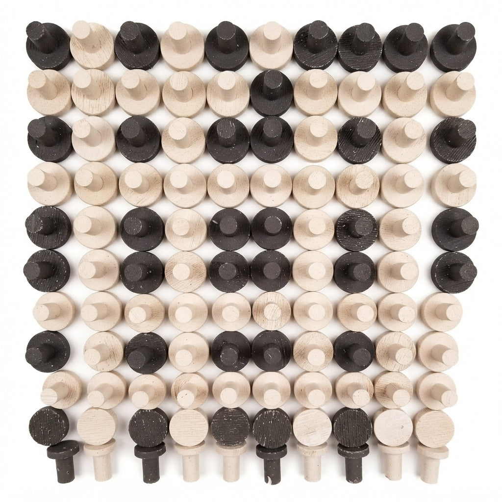 Premium Ceramic Coral Frag Plugs – 10-Pack of 3/4"